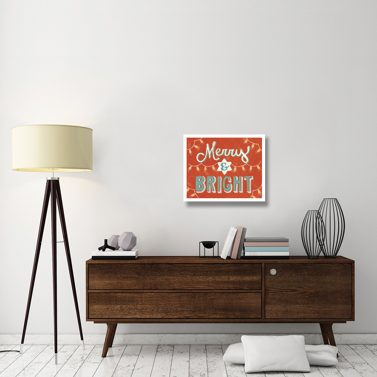 Merry and Bright -Paper Art-26&quotx22"