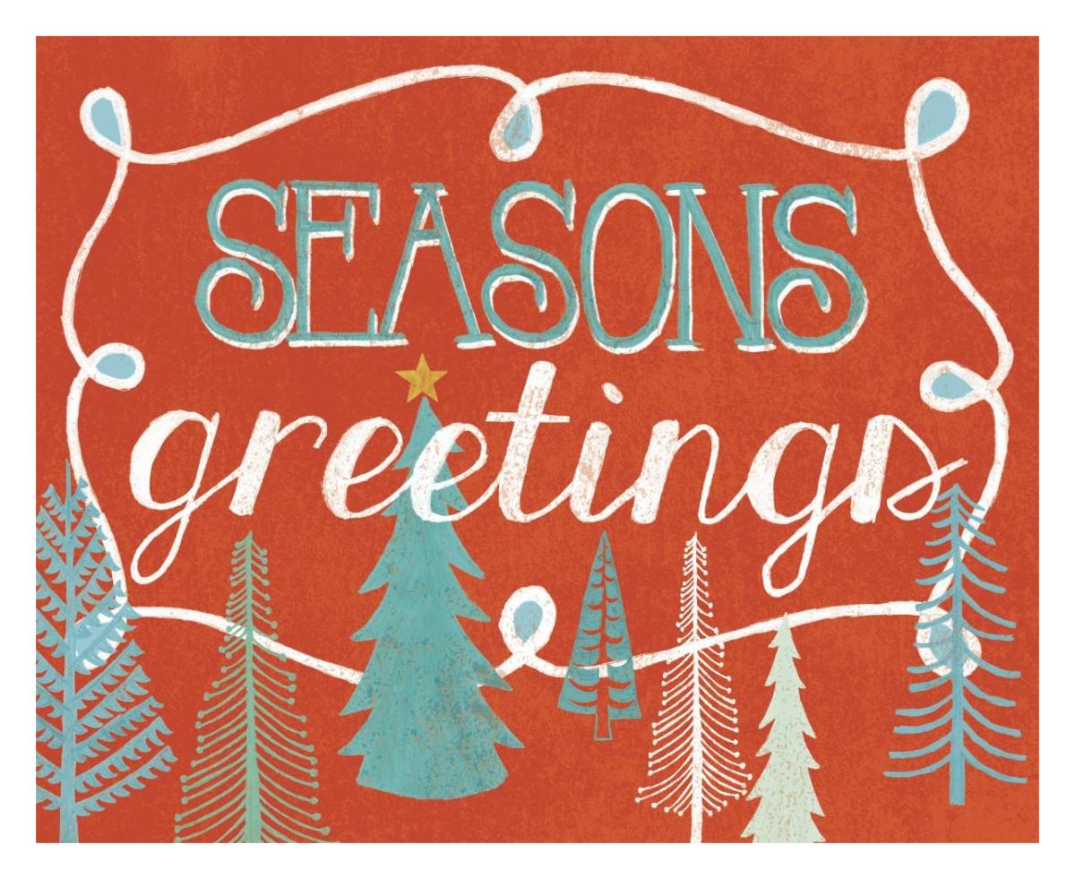Seasons Greetings -Paper Art-30"x24"