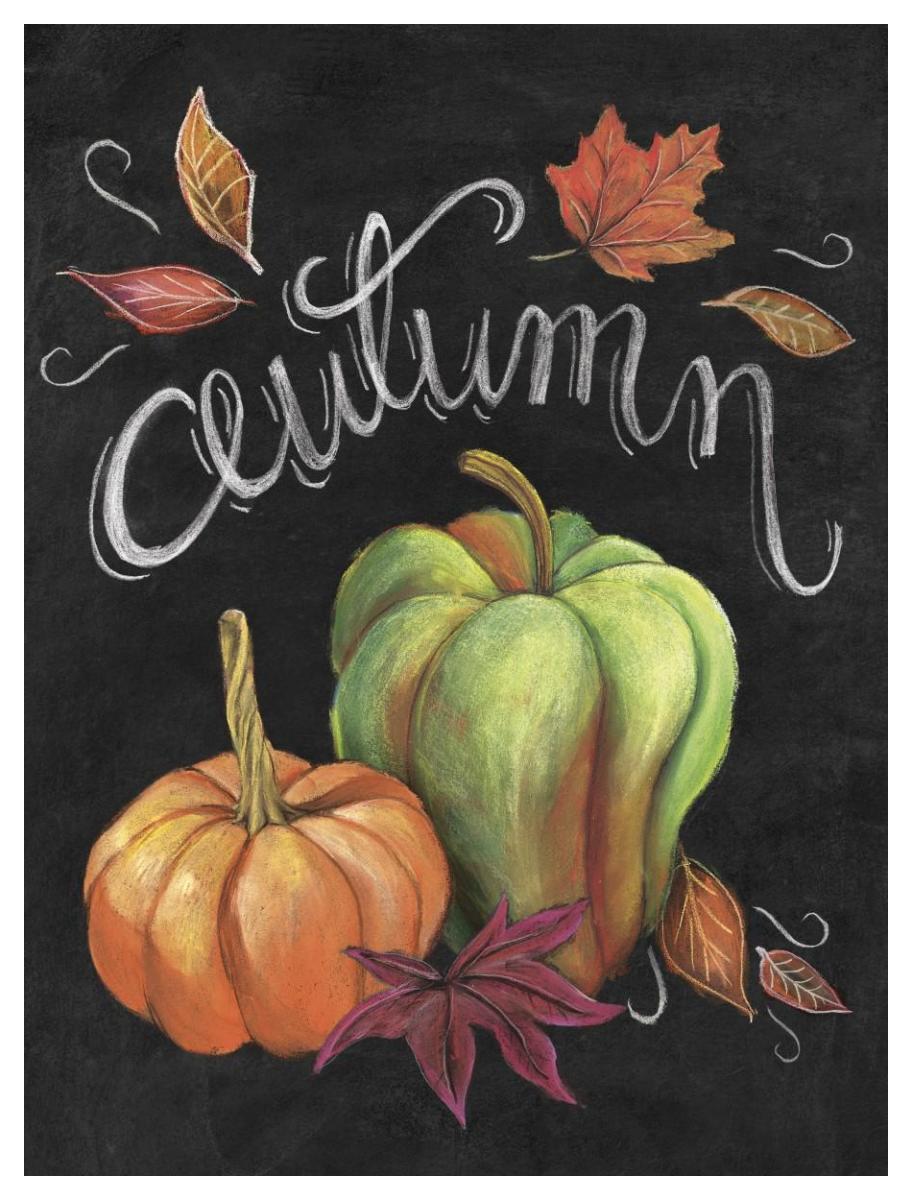 Autumn Harvest I -Paper Art-38"x50"