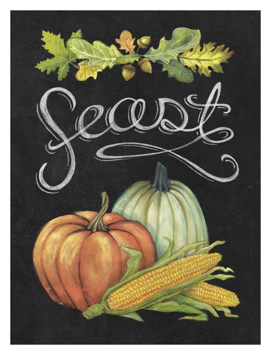 Autumn Harvest II -Paper Art-14"x18"
