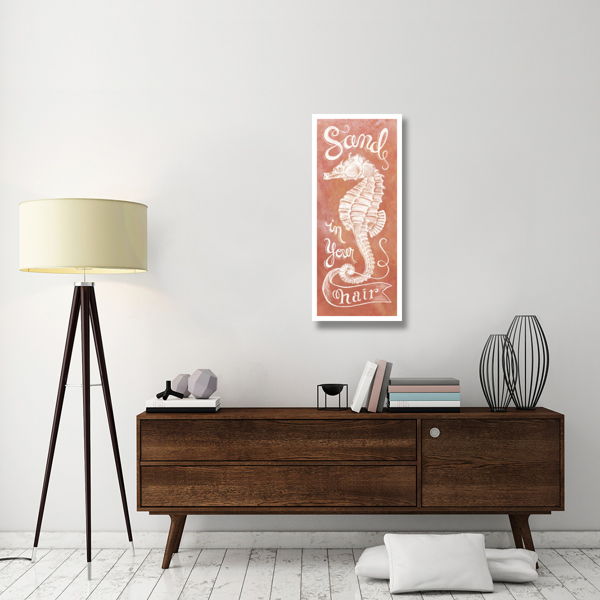 Sea Horse Coral -Paper Art-18&quotx42"