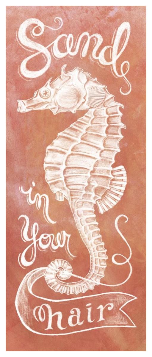 Sea Horse Coral -Paper Art-26"x62"