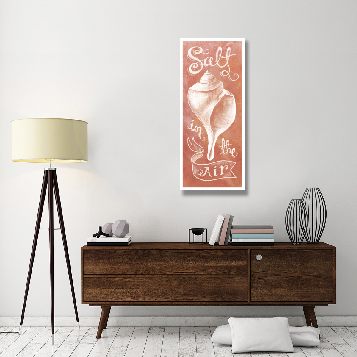 Seashell Coral -Paper Art-22&quotx52"