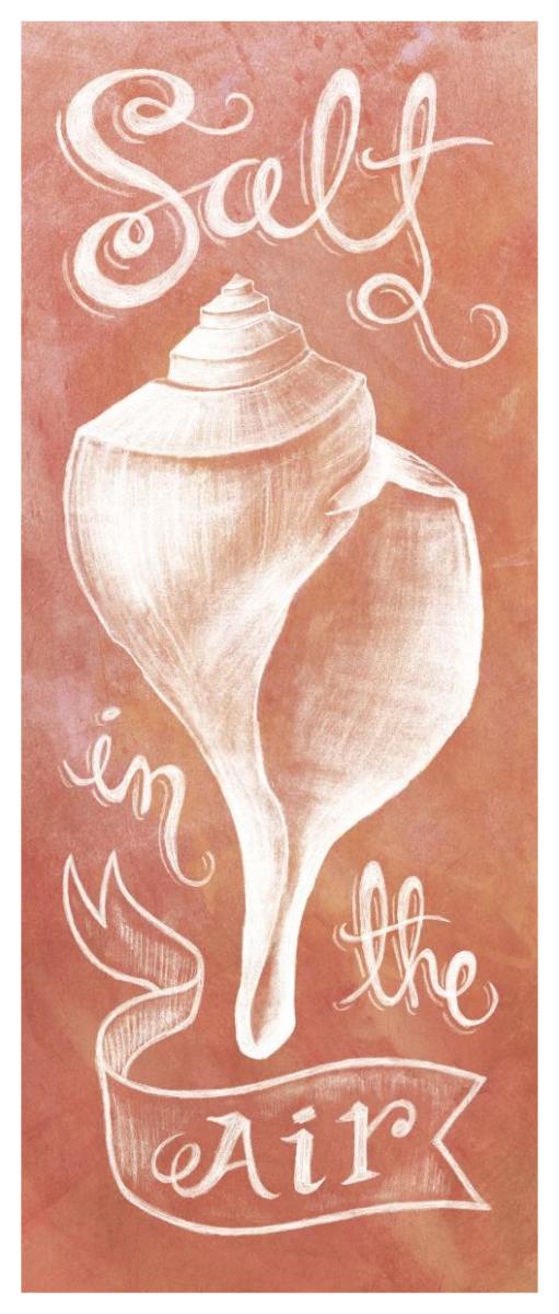 Seashell Coral -Paper Art-26"x62"