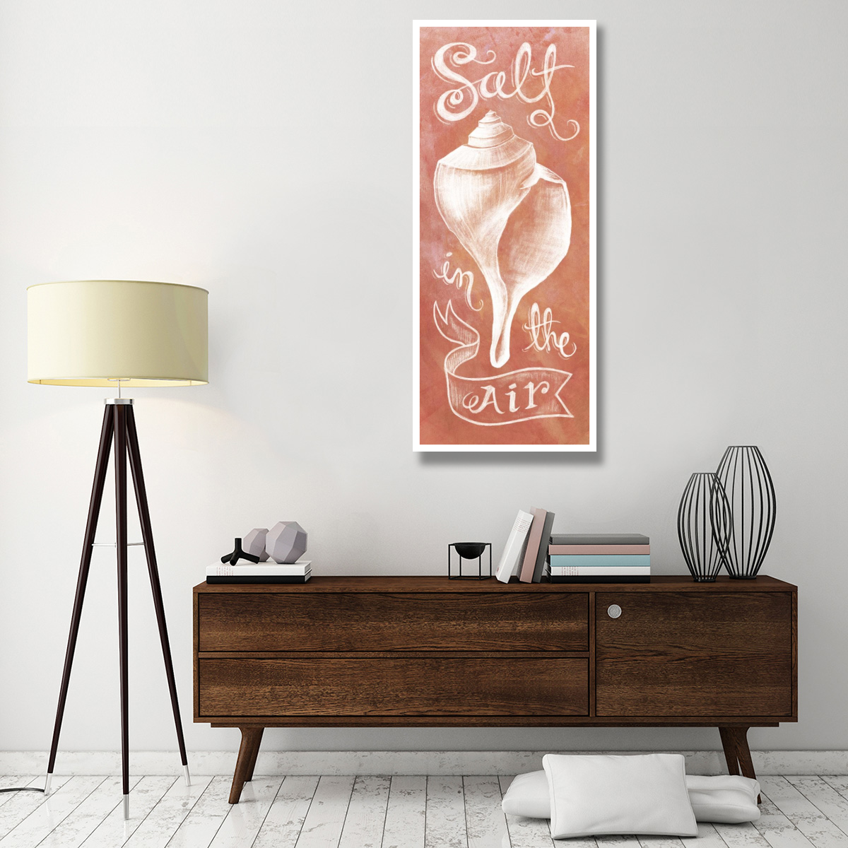 Seashell Coral -Paper Art-26&quotx62"