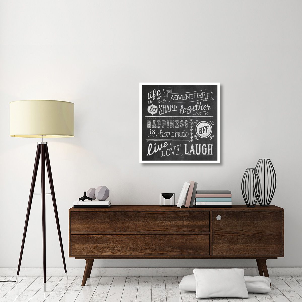 Inspiration Chalkboard II -Paper Art-32&quotx32"