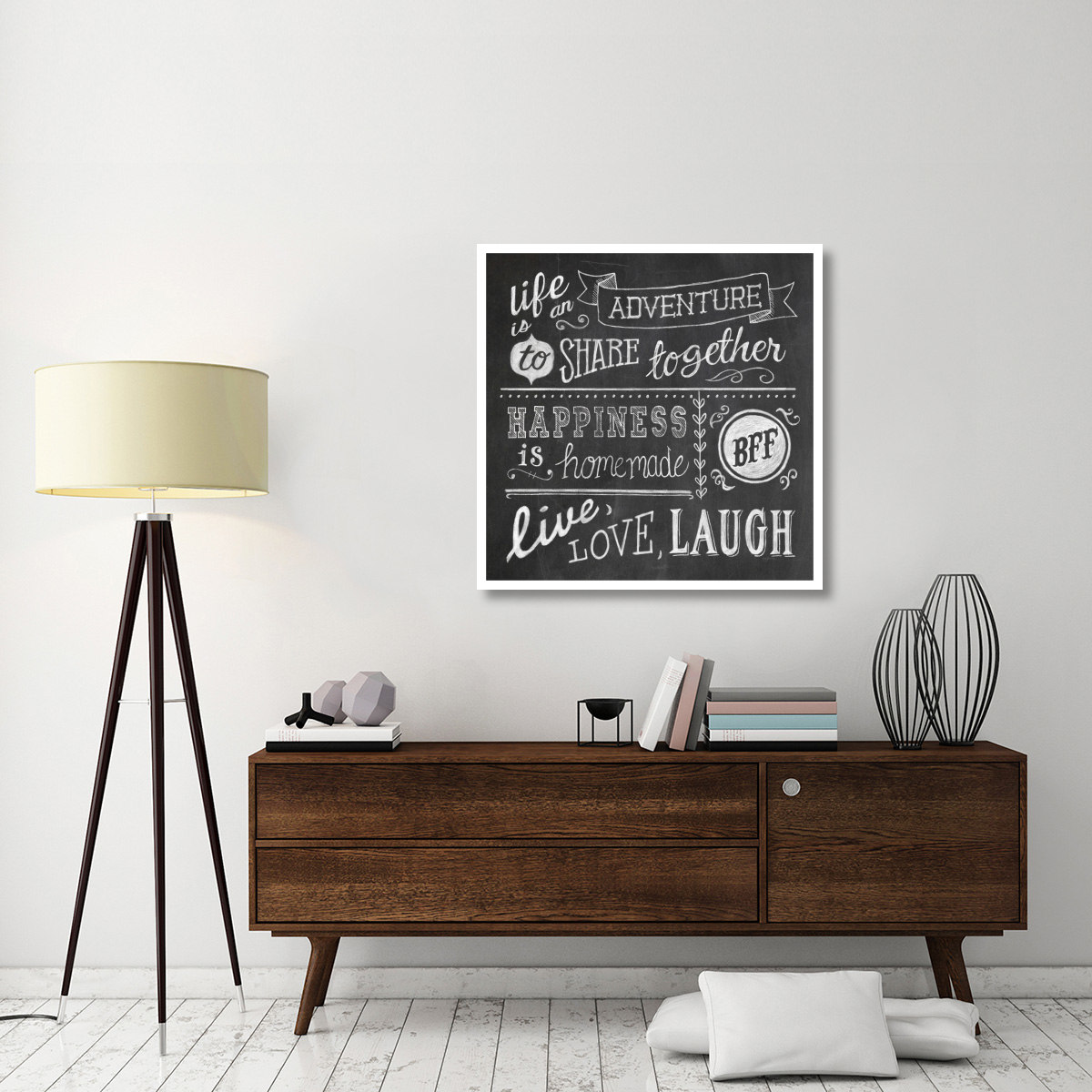 Inspiration Chalkboard II -Paper Art-38&quotx38"