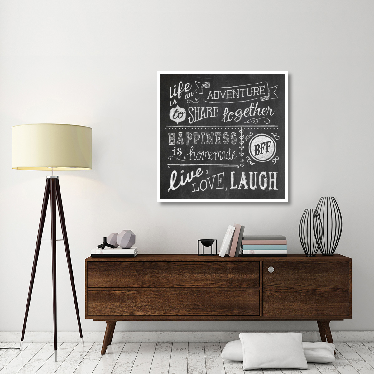 Inspiration Chalkboard II -Paper Art-42&quotx42"
