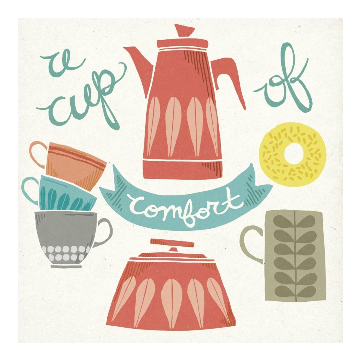 A Cup of Comfort -Paper Art-20"x20"