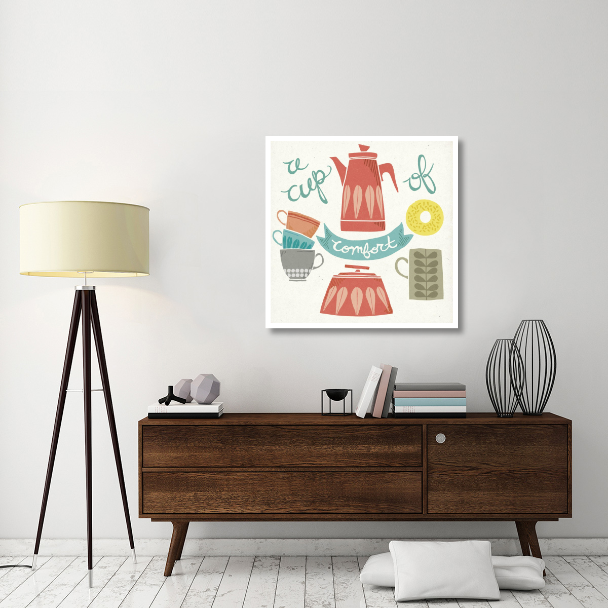 A Cup of Comfort -Paper Art-38&quotx38"