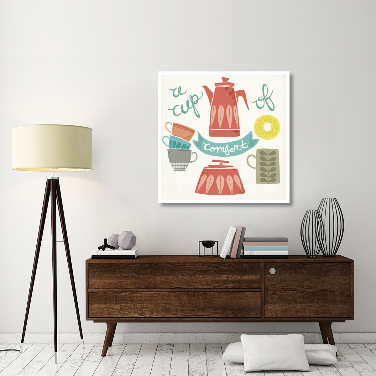 A Cup of Comfort -Paper Art-42&quotx42"