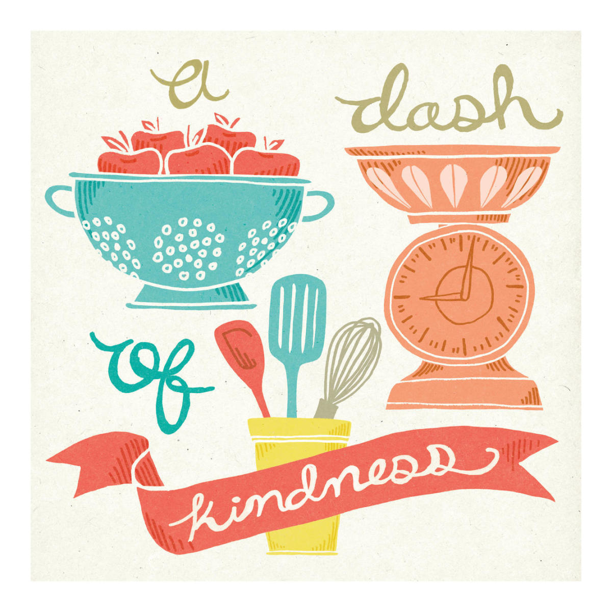 A Dash of Kindness -Paper Art-20"x20"