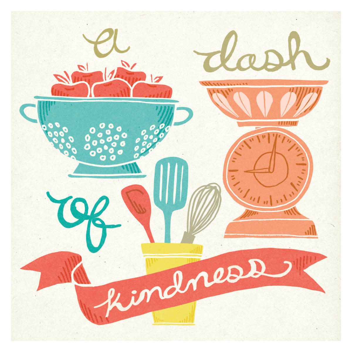 A Dash of Kindness -Paper Art-32"x32"