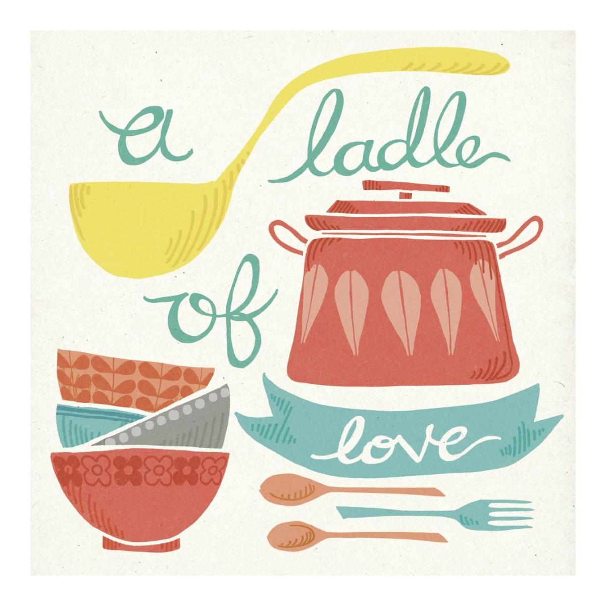 A Ladle of Love -Paper Art-20"x20"