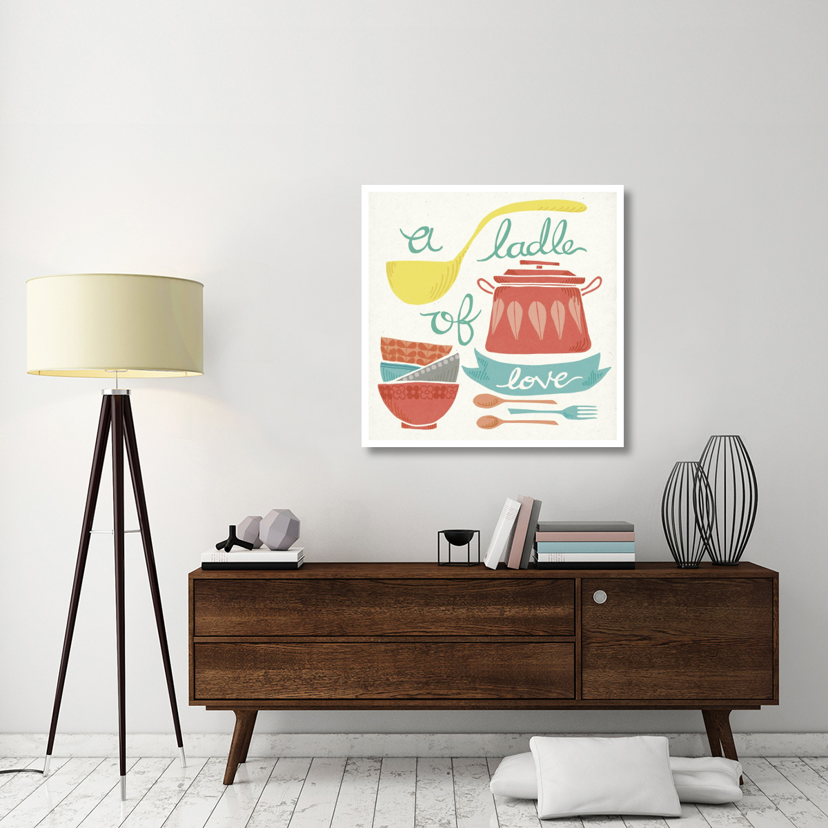 A Ladle of Love -Paper Art-38&quotx38"