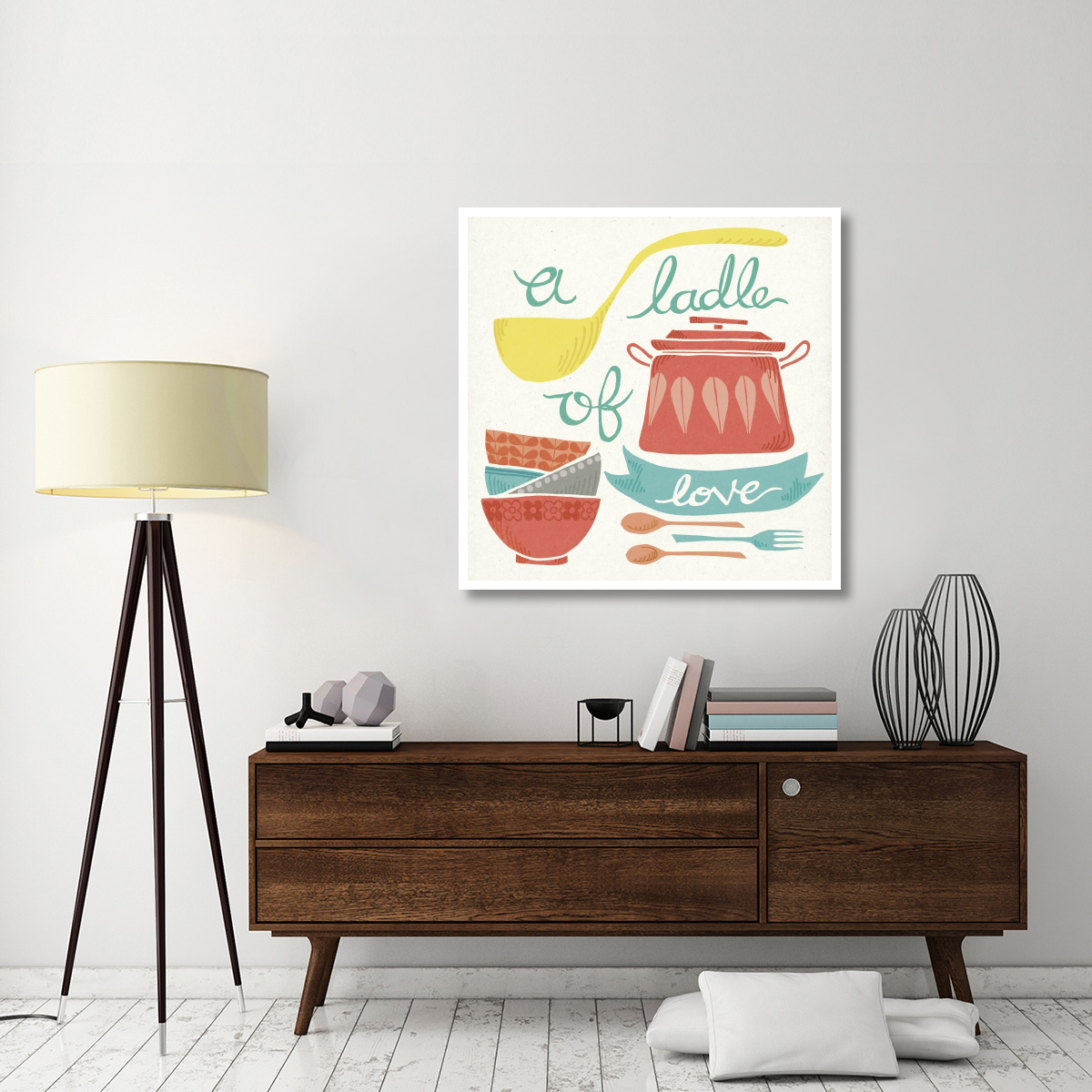 A Ladle of Love -Paper Art-42&quotx42"