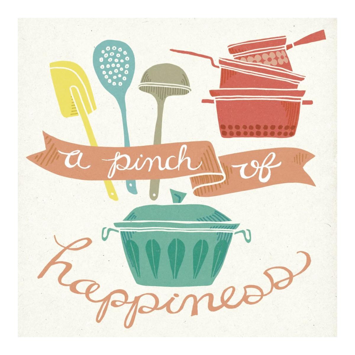 A Pinch of Happiness -Paper Art-20"x20"