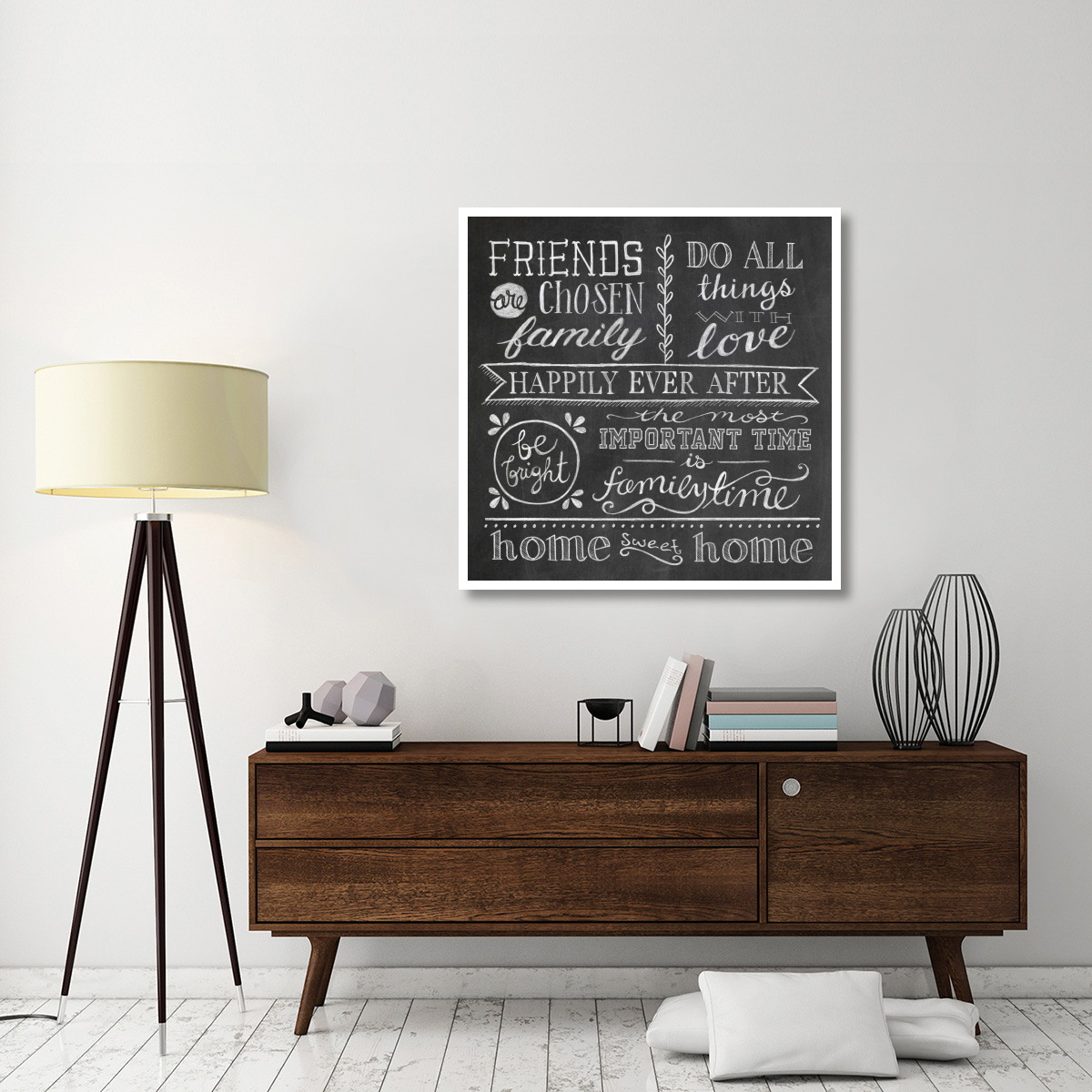 Inspiration Chalkboard IV -Paper Art-42&quotx42"