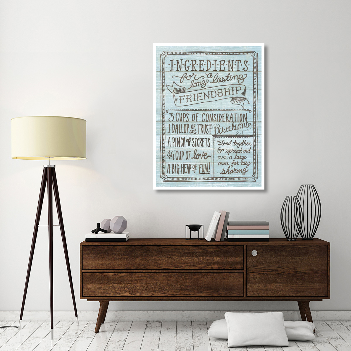 Ingredients For Life IV Blue -Paper Art-38&quotx50"