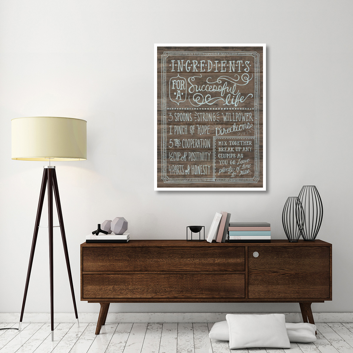 Ingredients For Life I -Paper Art-38&quotx50"
