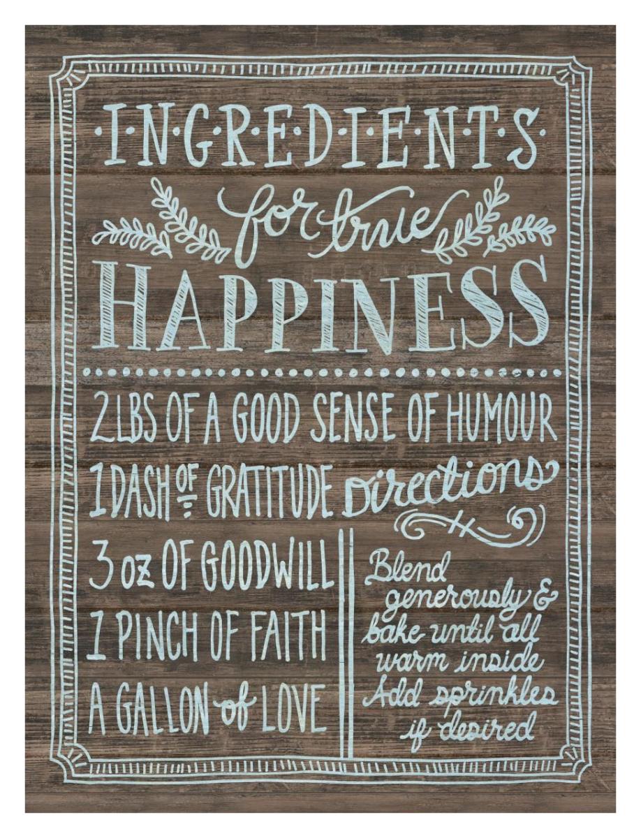 Ingredients For Life II -Paper Art-26"x34"