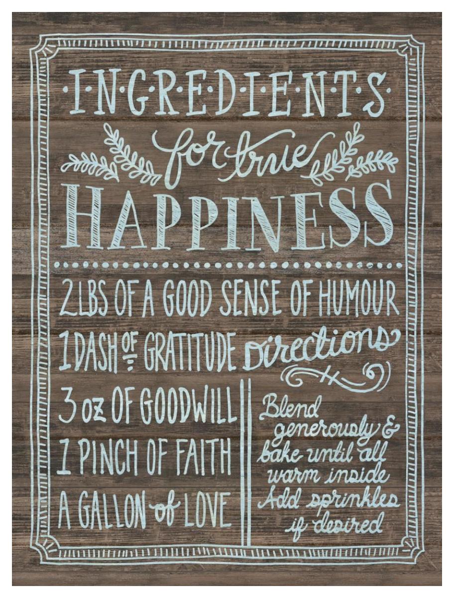 Ingredients For Life II -Paper Art-38"x50"