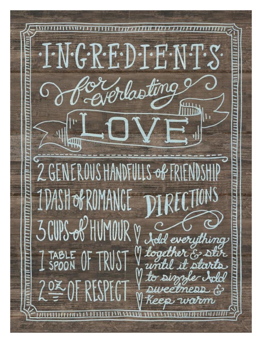 Ingredients For Life III -Paper Art-26"x34"