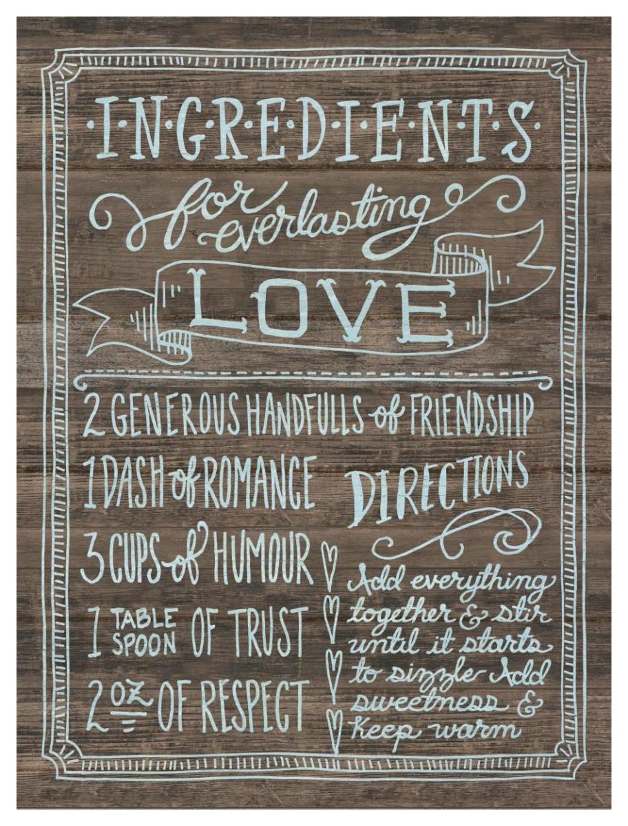 Ingredients For Life III -Paper Art-38"x50"