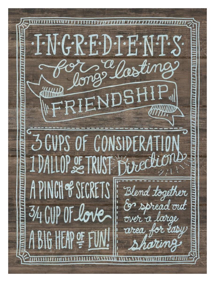 Ingredients For Life IV -Paper Art-14"x18"
