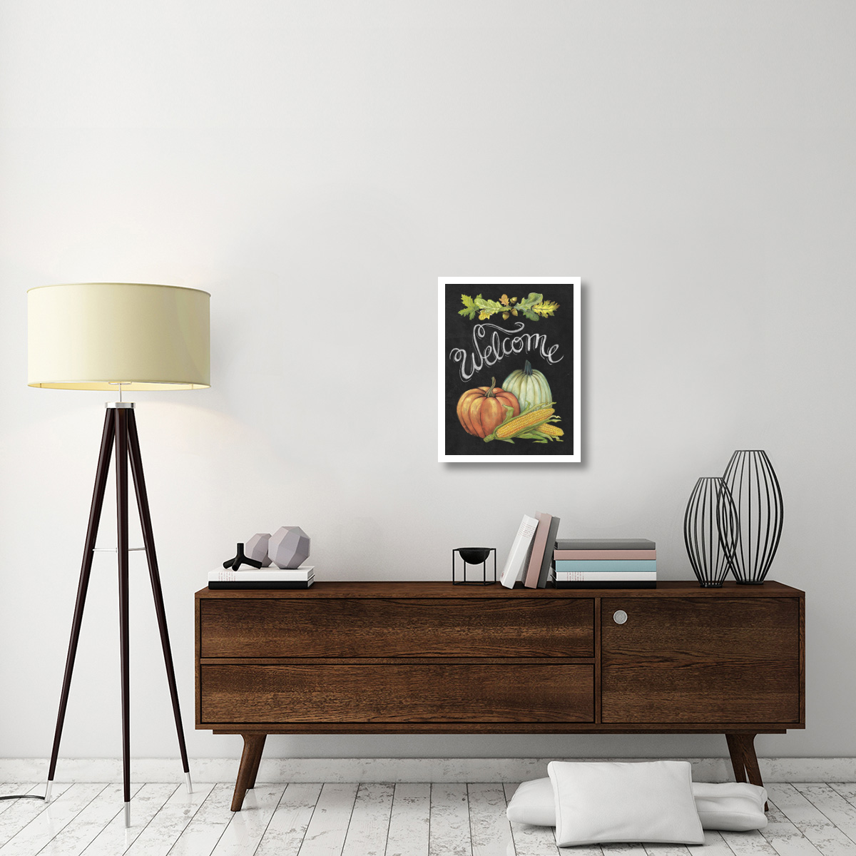Autumn Harvest II Welcome -Paper Art-20&quotx26"