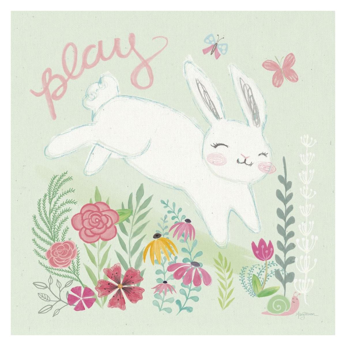 Garden Friends I -Paper Art-32"x32"