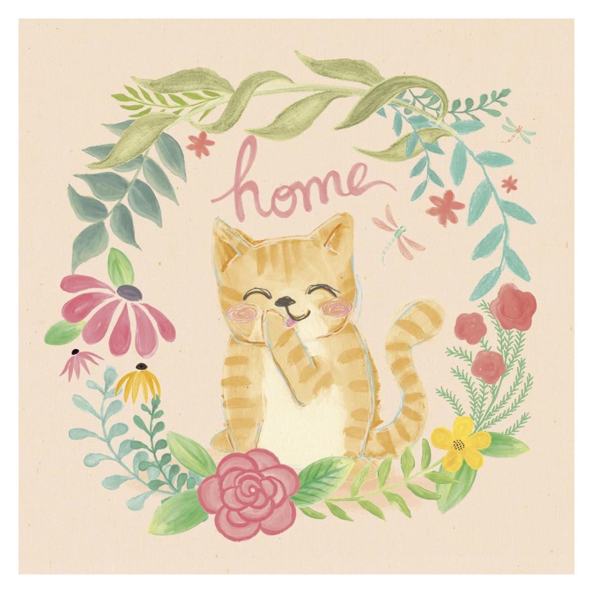 Garden Friends III -Paper Art-32"x32"