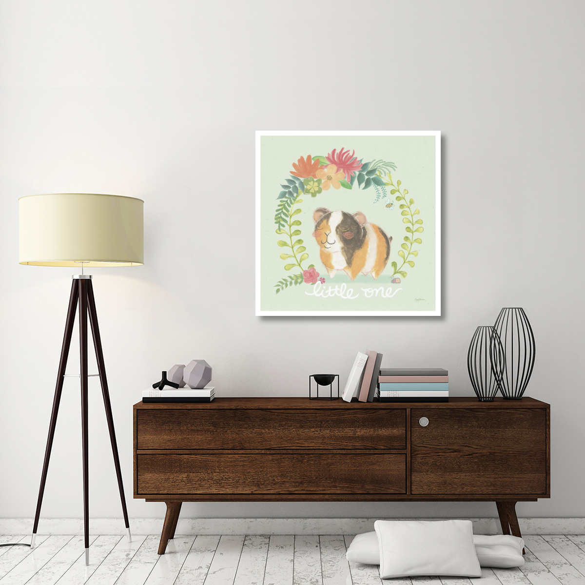 Garden Friends IV -Paper Art-38&quotx38"