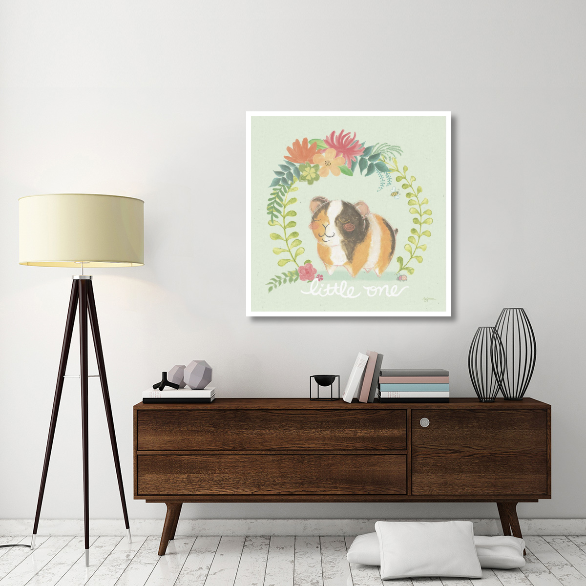 Garden Friends IV -Paper Art-42&quotx42"