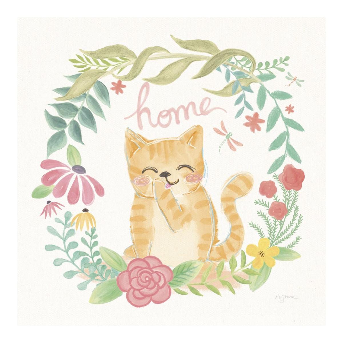 Garden Friends White III -Paper Art-20"x20"