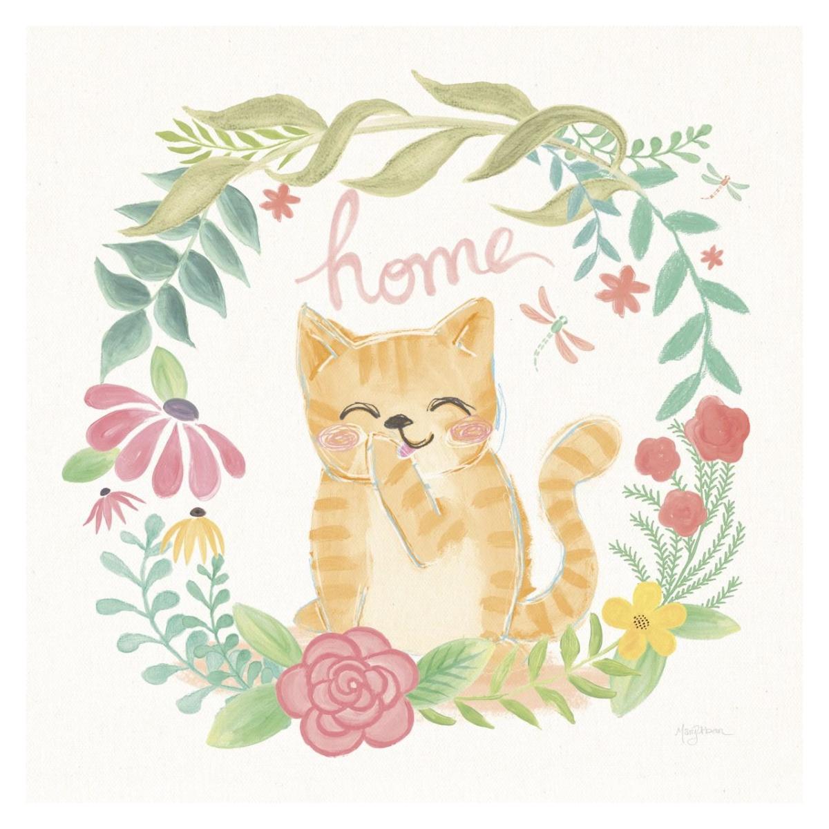 Garden Friends White III -Paper Art-32"x32"