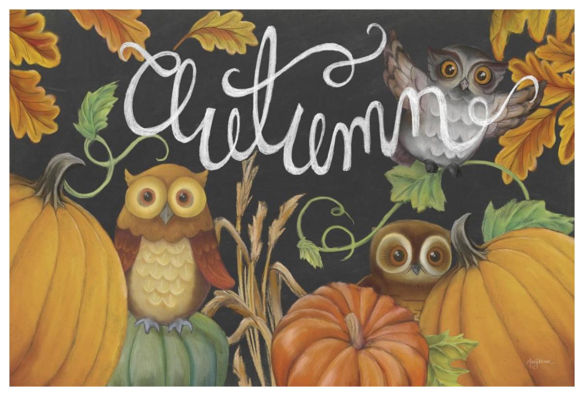 Harvest Owl II -Paper Art-62"x42"