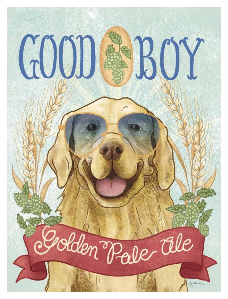 Beer Dogs II -Paper Art-32"x42"