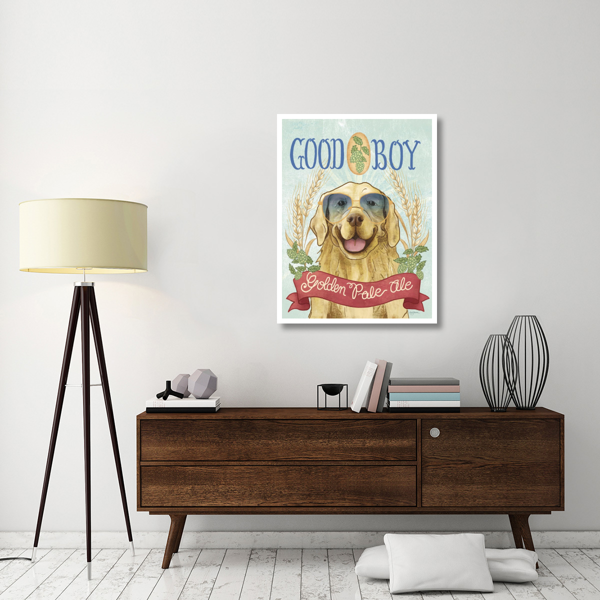 Beer Dogs II -Paper Art-32&quotx42"