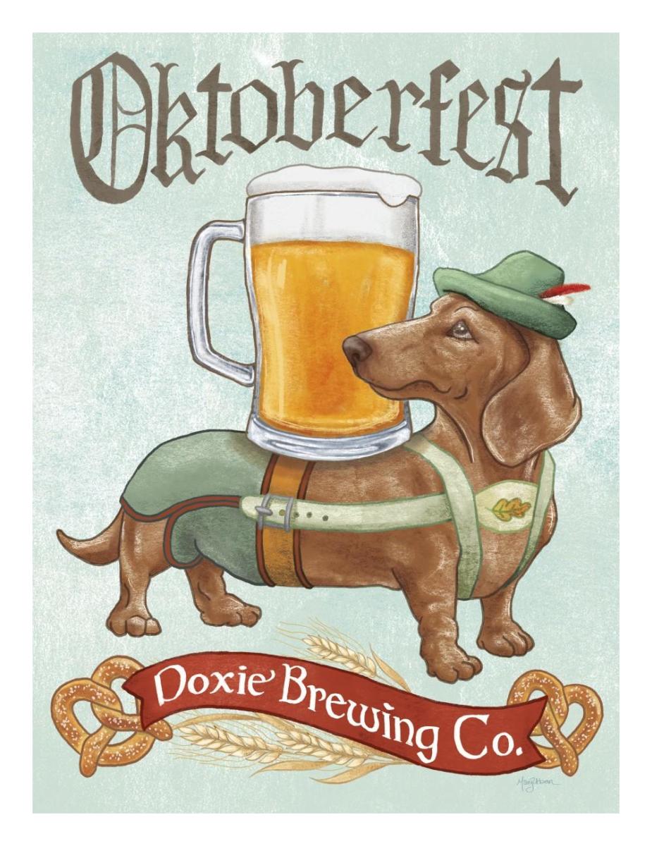 Beer Dogs III -Paper Art-20"x26"