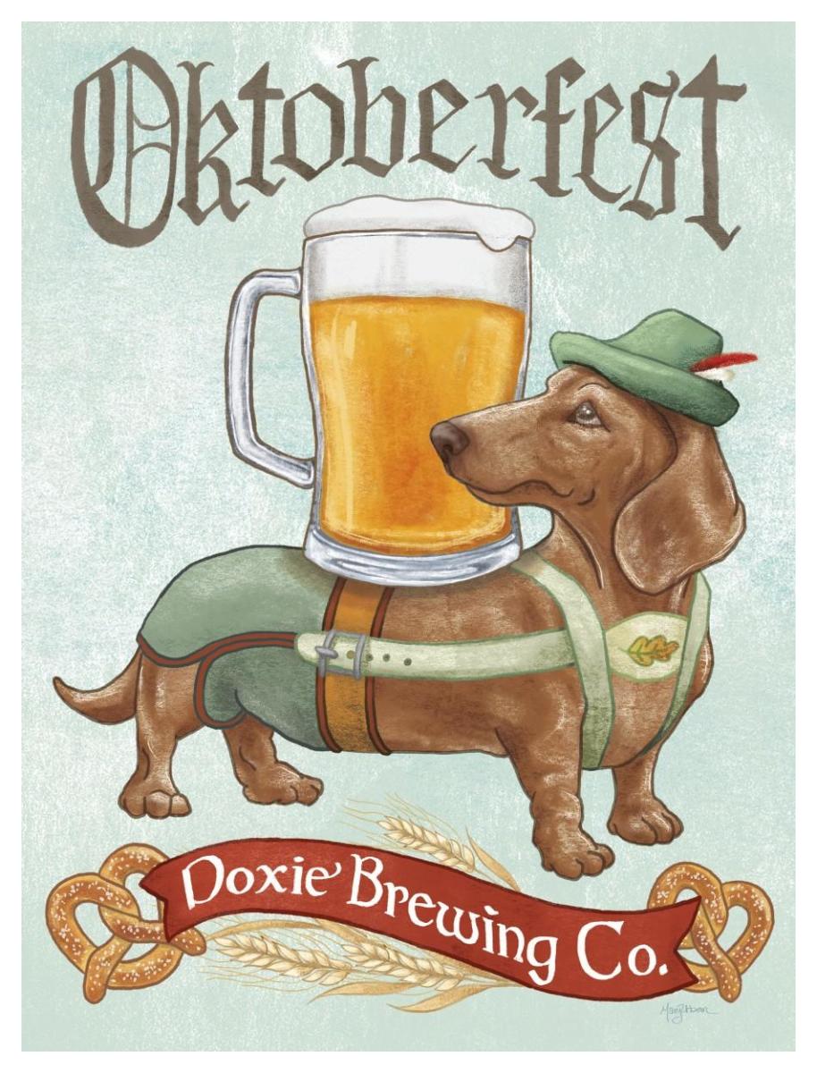 Beer Dogs III -Paper Art-38"x50"