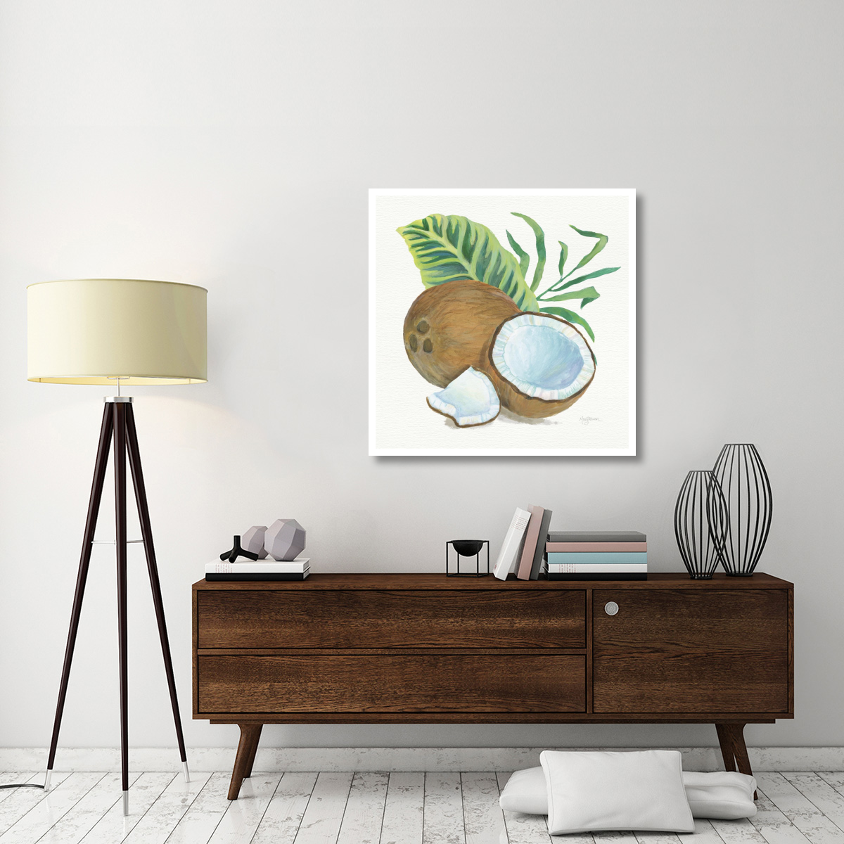 Coconut Palm II -Paper Art-38&quotx38"