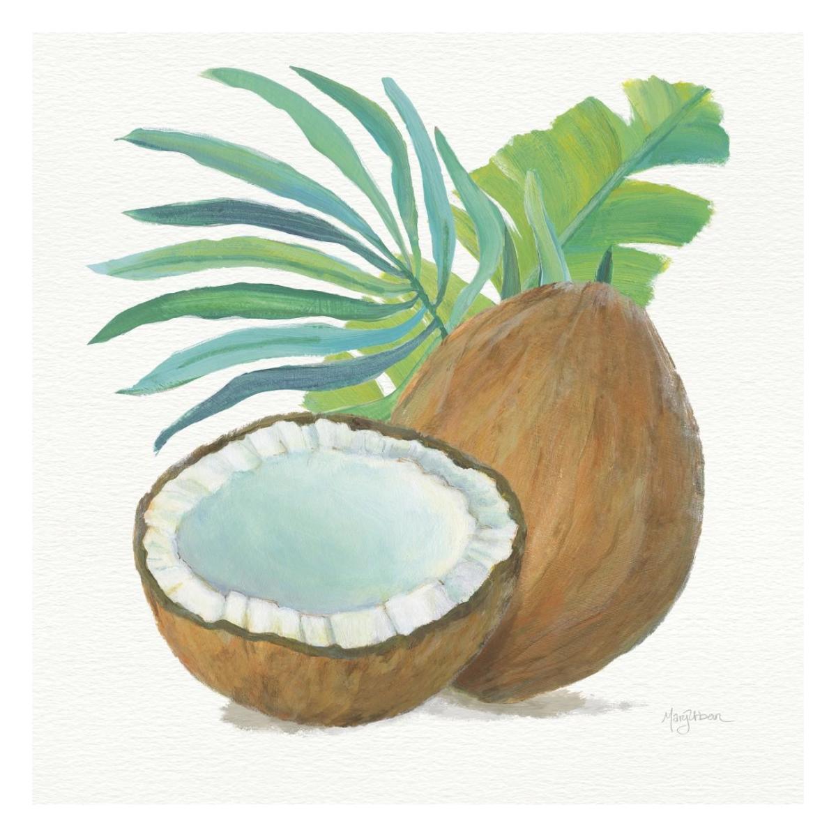 Coconut Palm III -Paper Art-26"x26"