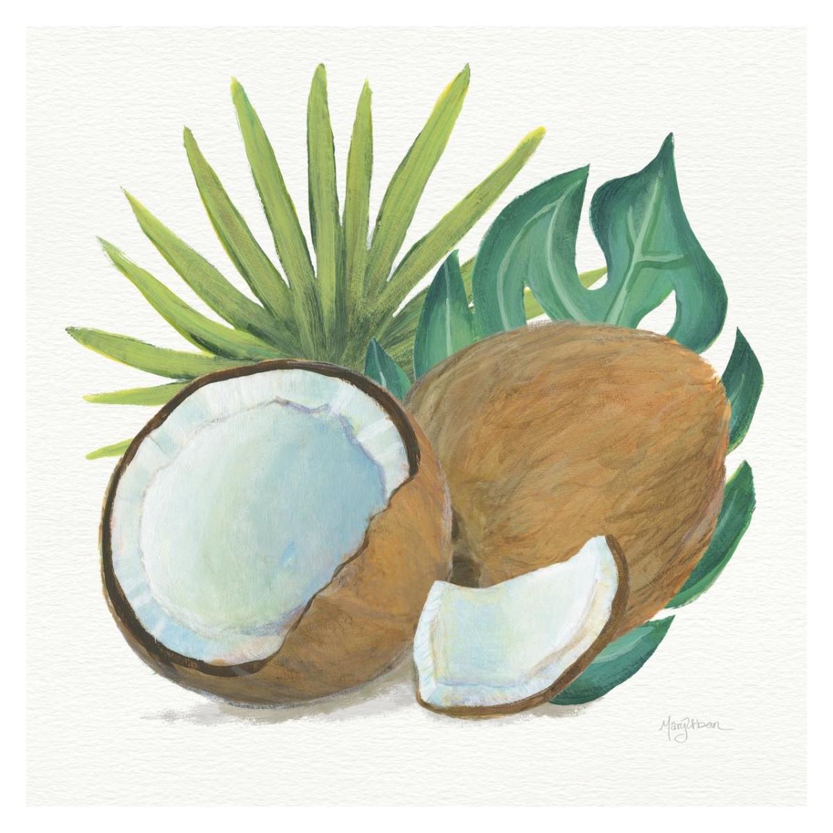 Coconut Palm V -Paper Art-32"x32"
