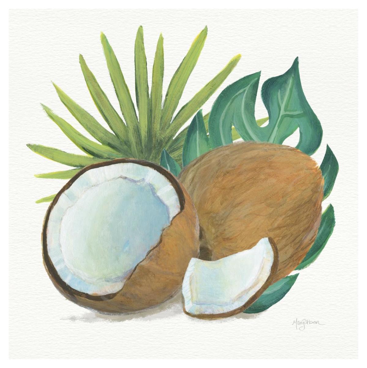 Coconut Palm V -Paper Art-42"x42"