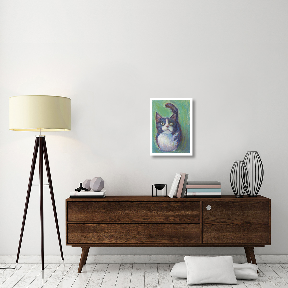 Cookie Bean Green -Paper Art-17.62&quotx24"