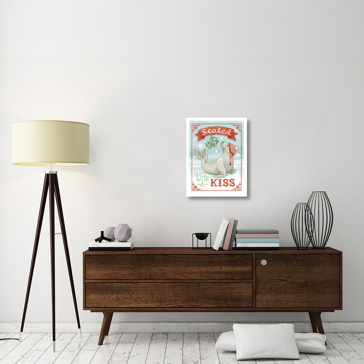 Polar Friends I -Paper Art-20&quotx26"