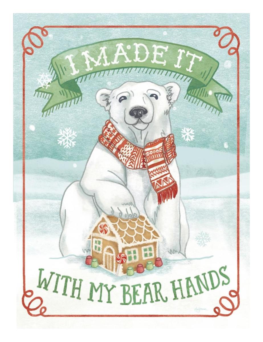 Polar Friends III -Paper Art-20"x26"