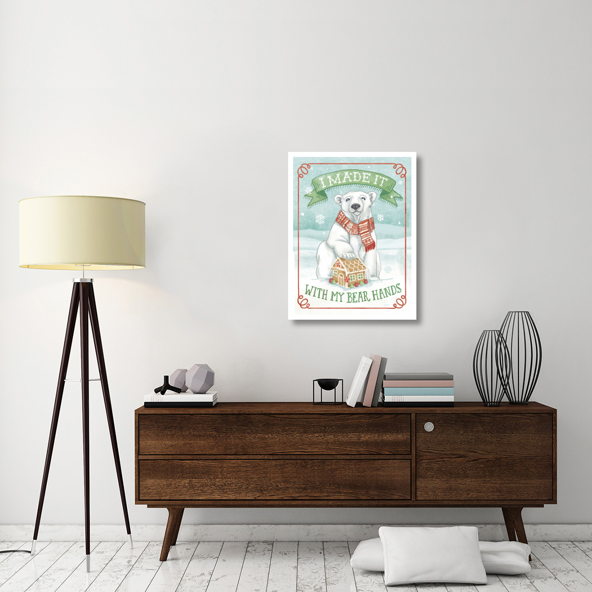 Polar Friends III -Paper Art-26&quotx34"