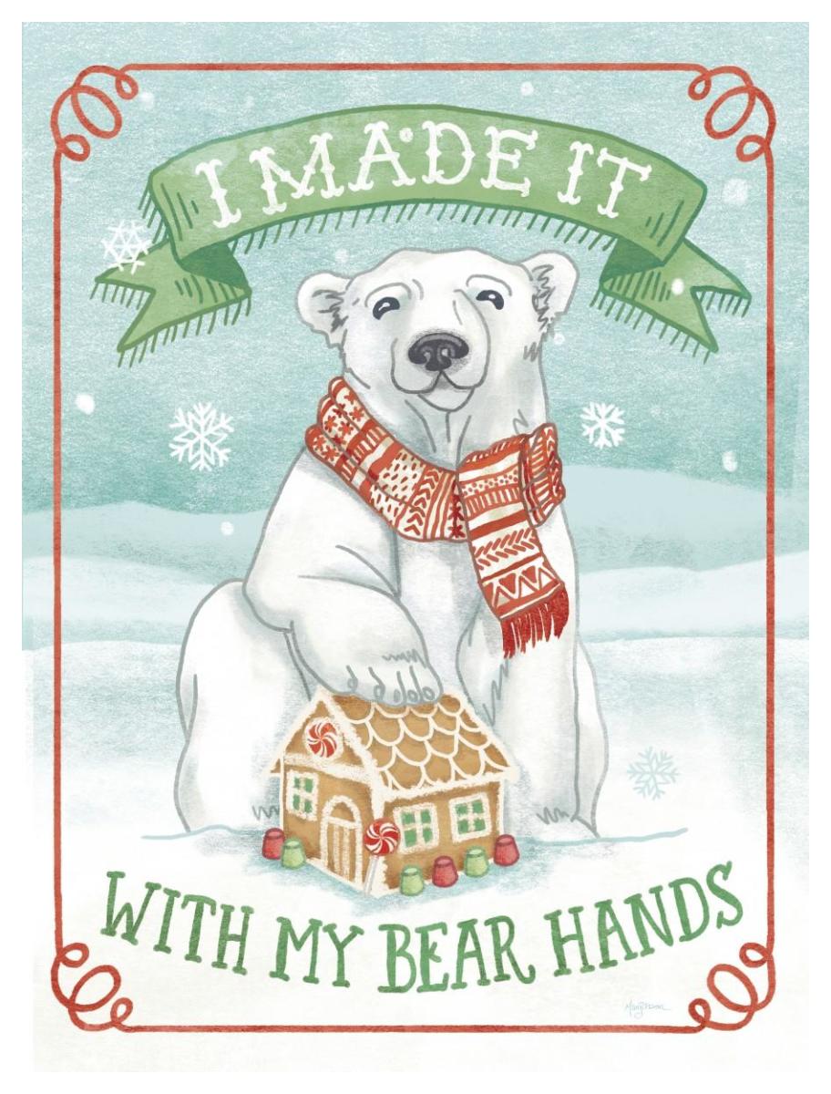 Polar Friends III -Paper Art-38"x50"